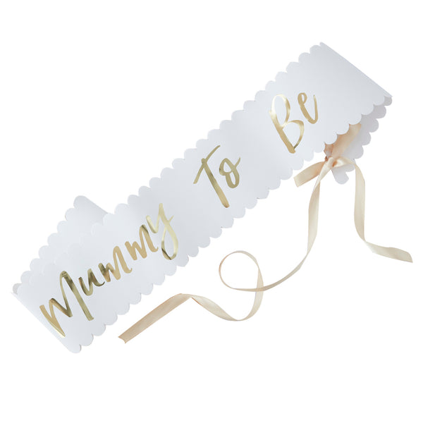 Ginger Ray Golden Mummy To Be Baby Party Sash