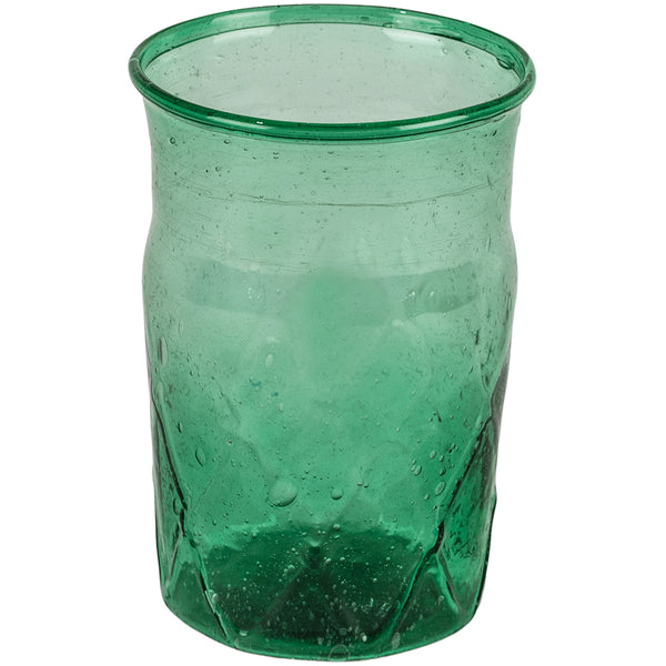 Recycled Bubble Tumbler Glass Sea Green