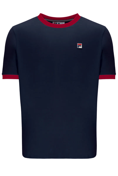 Marconi Ringer T-shirt - Navy/equestrian Red