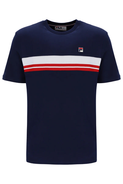 Cooper Cut & Sewn T-shirt - Navy/white/equestrian Red