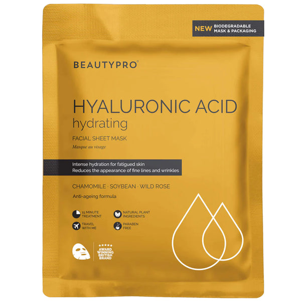 Beauty Pro Hyaluronic Acid Hydrating Sheet Mask