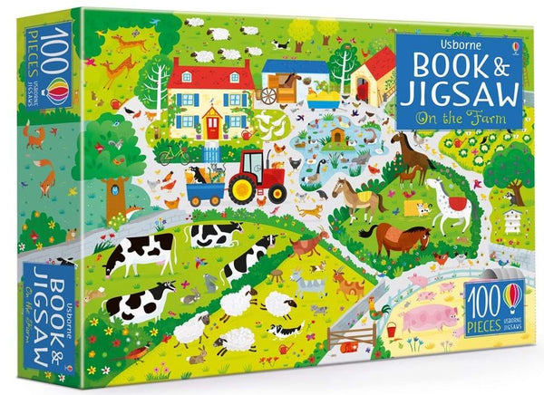 On The Farm Jigsaw and Book