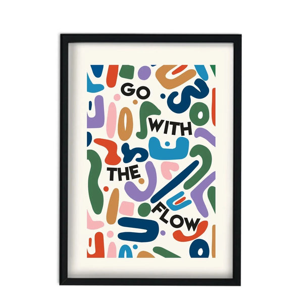 'go With The Flow' Abstract Print