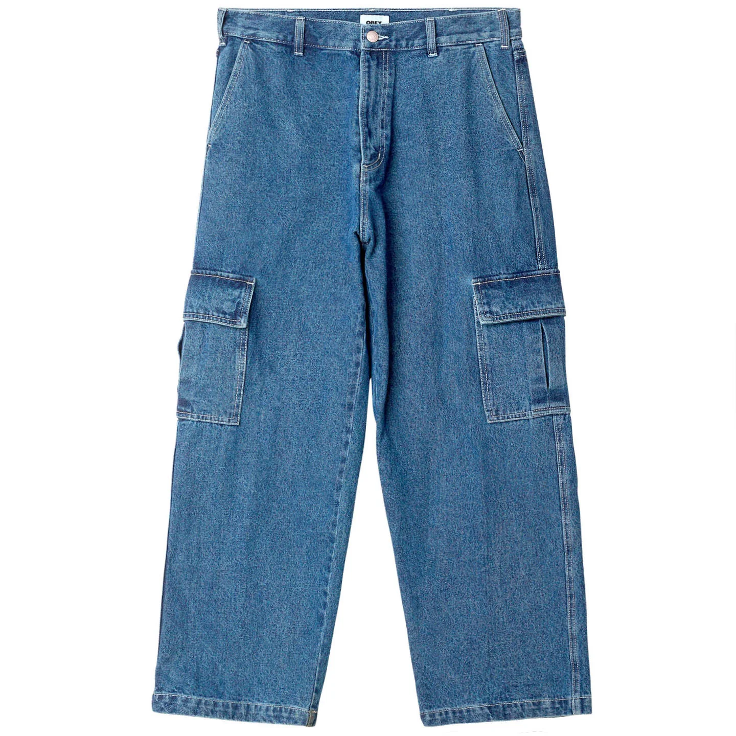 Big Wig Cargo Denim Pant - Light Indigo