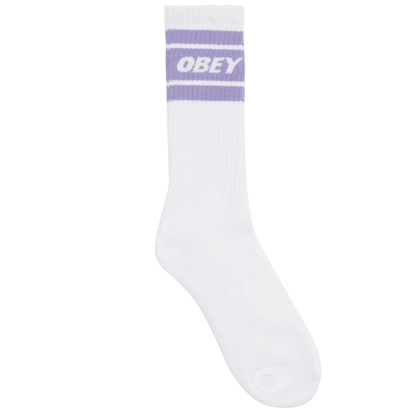 Cooper Socks - White / Purple Flowers