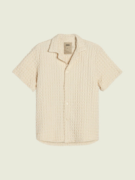 Cuba Waffle Shirt - Ecru