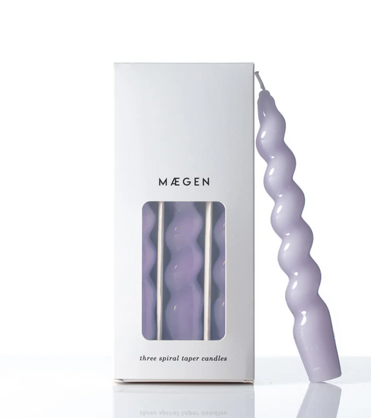 | Spiral Taper Candles | Lilac