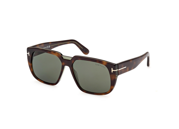 Oliver Rounded Square Acetate Sunglasses Havana