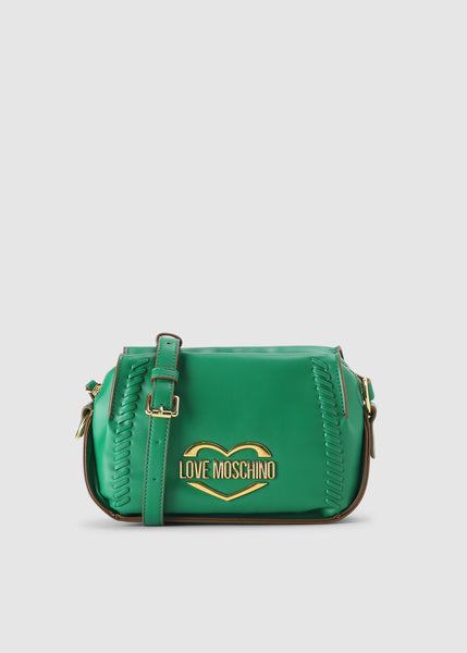 Womens Whip Stitch Mini Camera Bag In Green