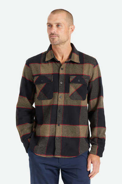 Bowery Flannel Shirt Heather Grey