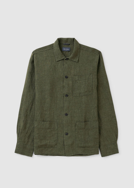 Mens Rauceby Overshirt In Khaki