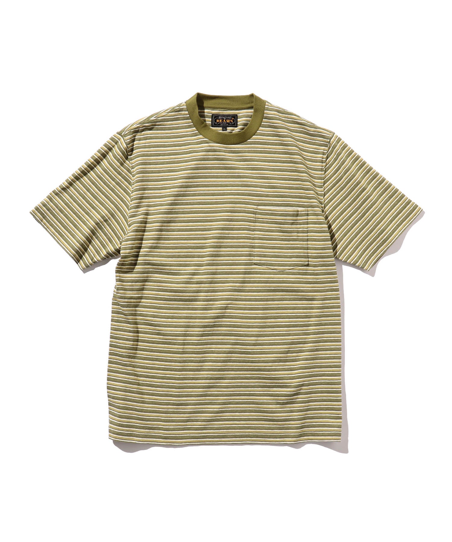 Pocket T Shirt Fine Stripe - Green