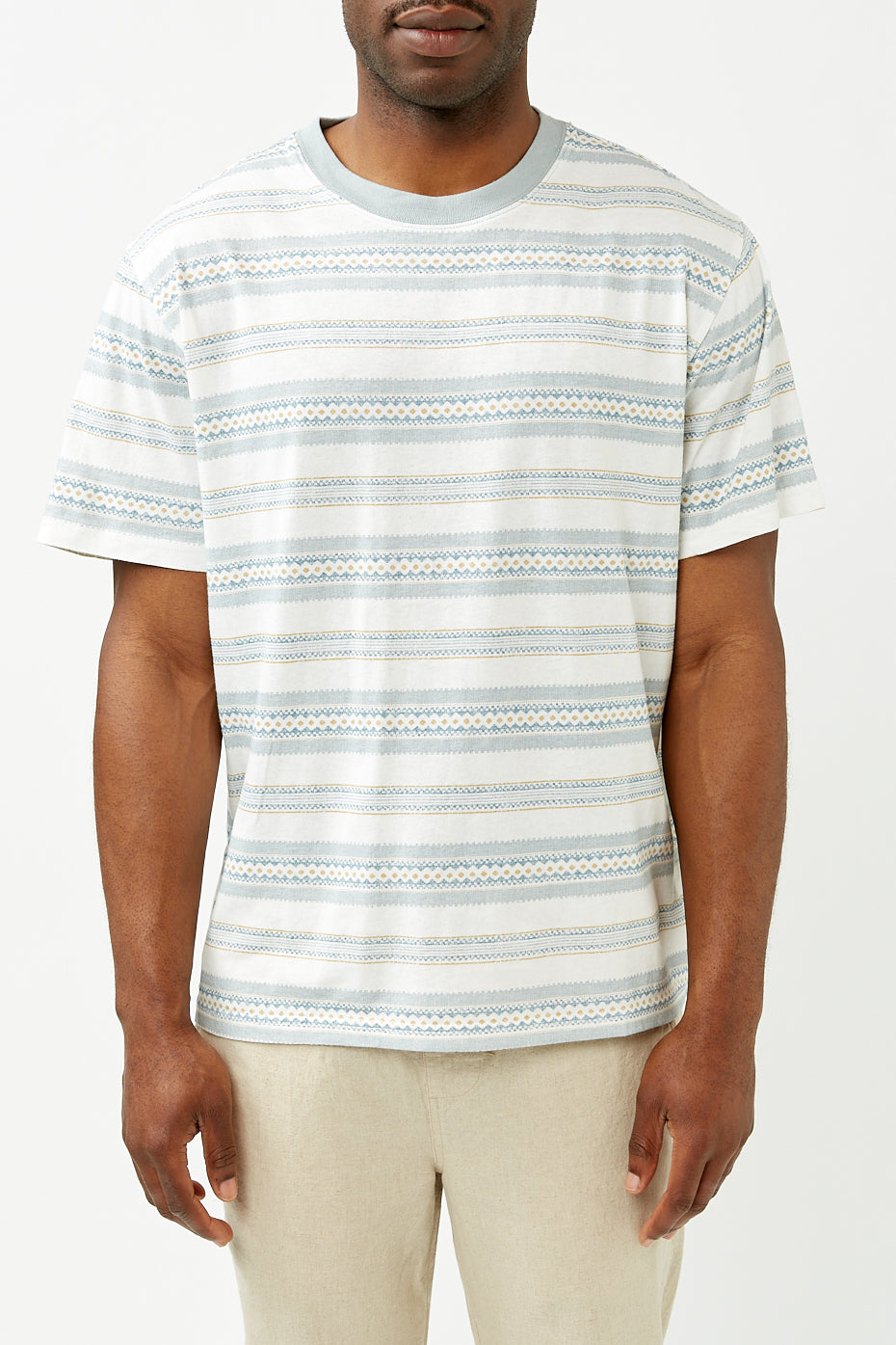 Natural Cairo Stripe Vintage T-shirt