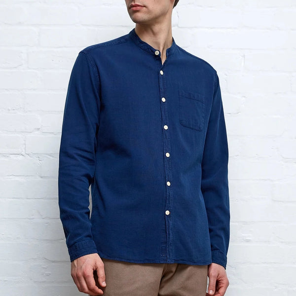 Grandad Shirt Kildale Indigo Rinse