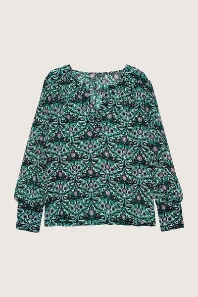 Green Fel Printed Shirt