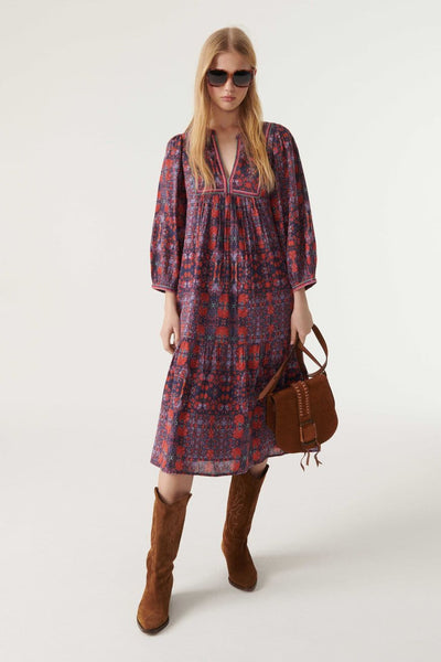 Blue Joupy Printed Dress