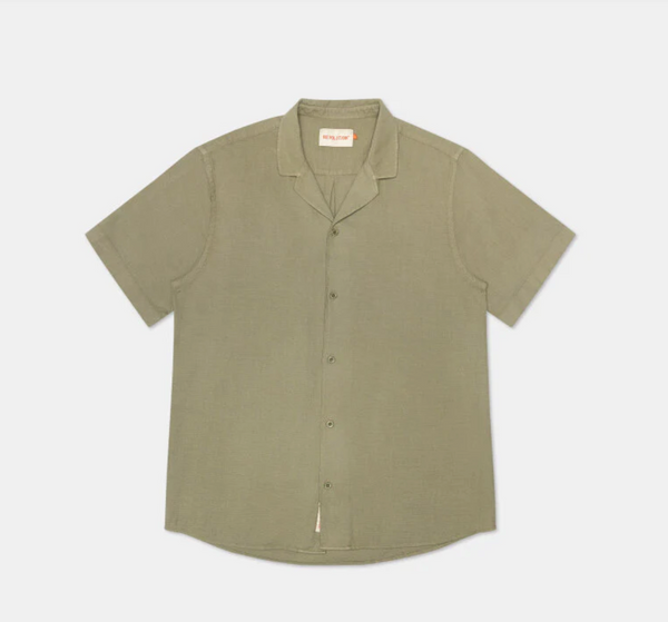 Revolution | 3927 Short Sleeve Cuban Shirt | Light Green