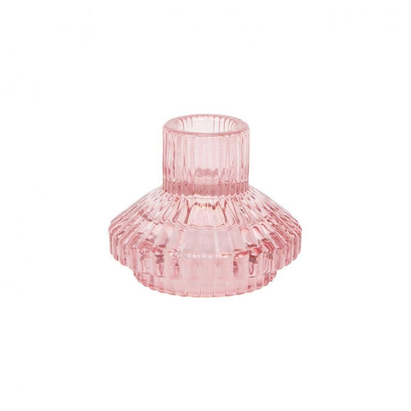 | Midnight Forest Glass Candle Holder | Pink