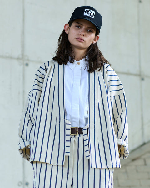 Veste Kimono Yankee Stripe Natural & Blue