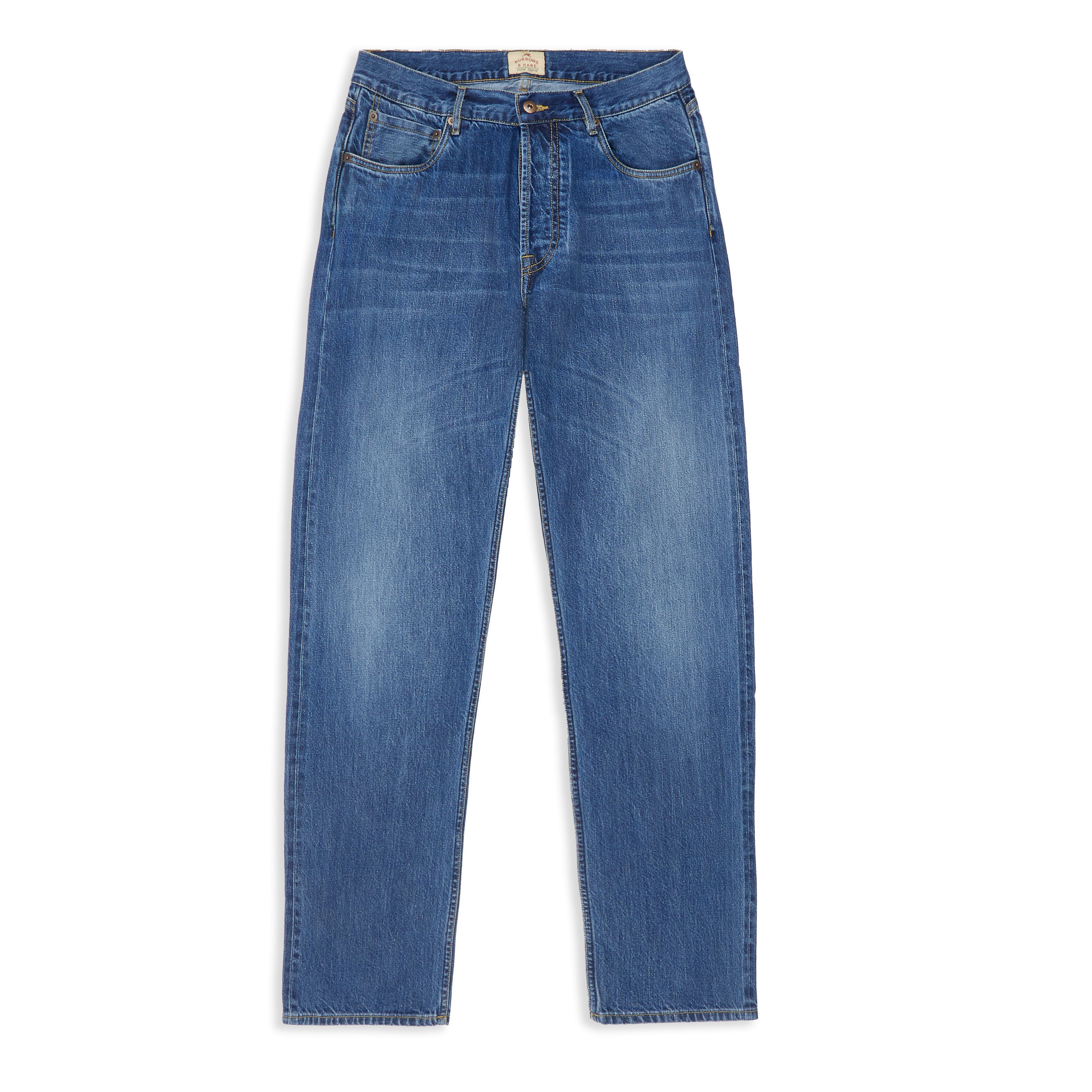 Burrows & Hare  Straight Jeans - Stone Wash