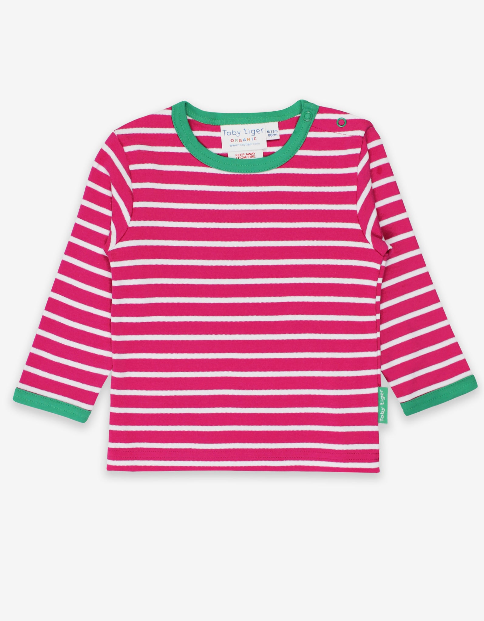 Pink Organic Breton T Shirt