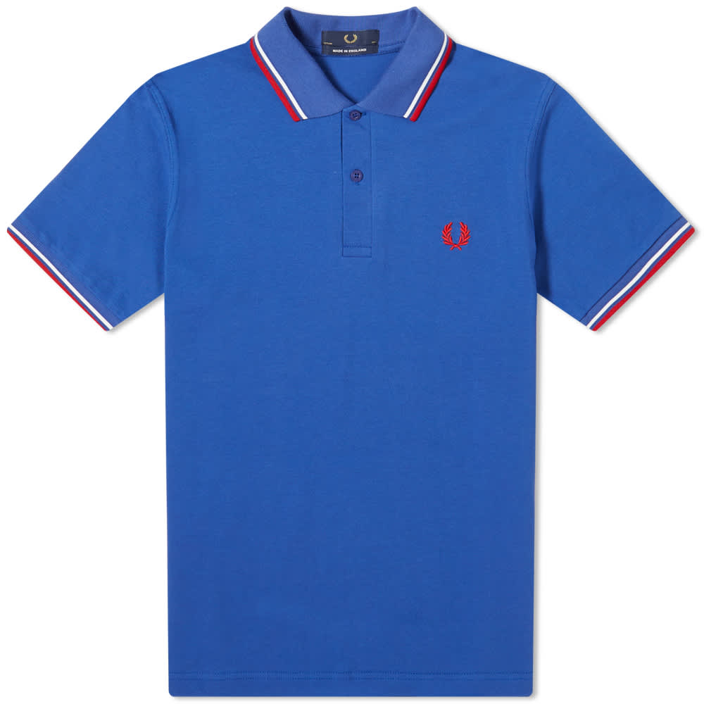 Fred Perry Reissues Original Twin Tipped Polo Bright Blue