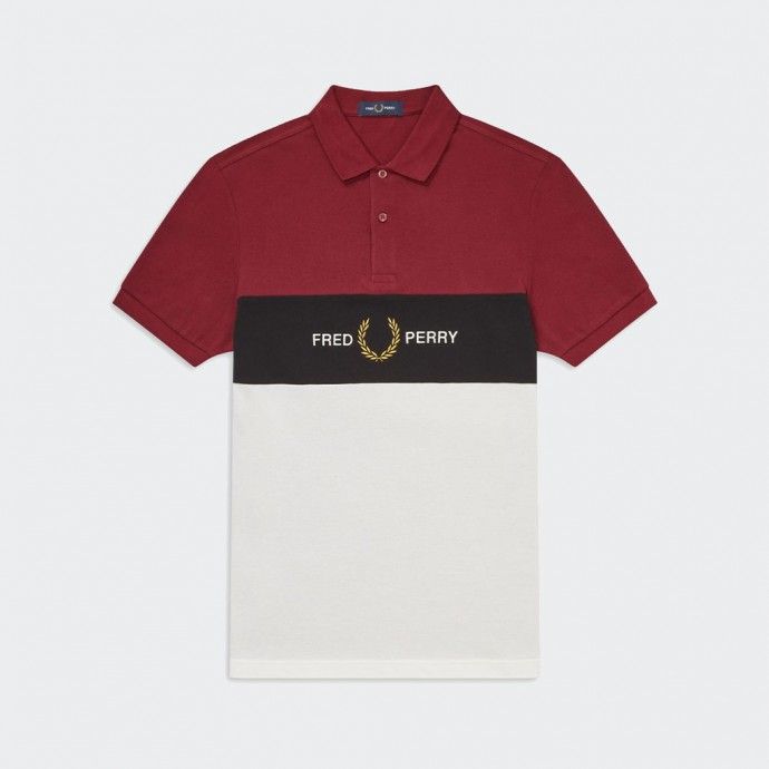 Embroidered Panel Logo Polo Multicolor