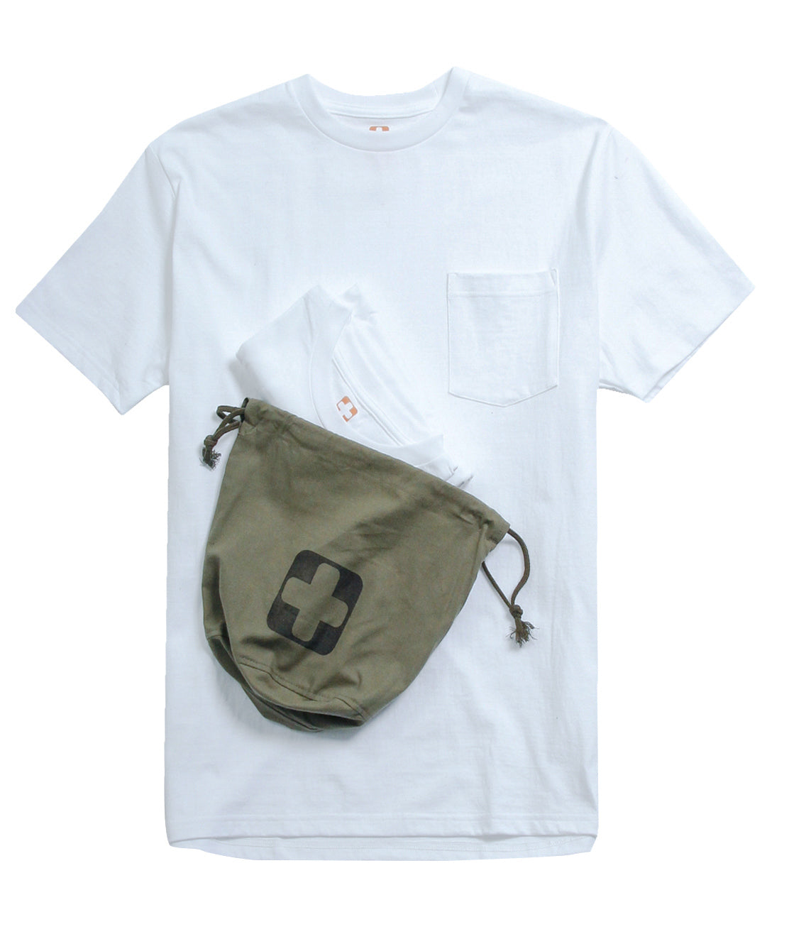 2 Pack Pocket T Shirt - White