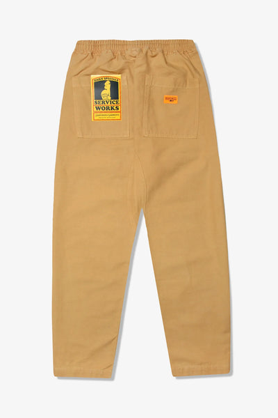 Classic Canvas Chef Pants - Tan