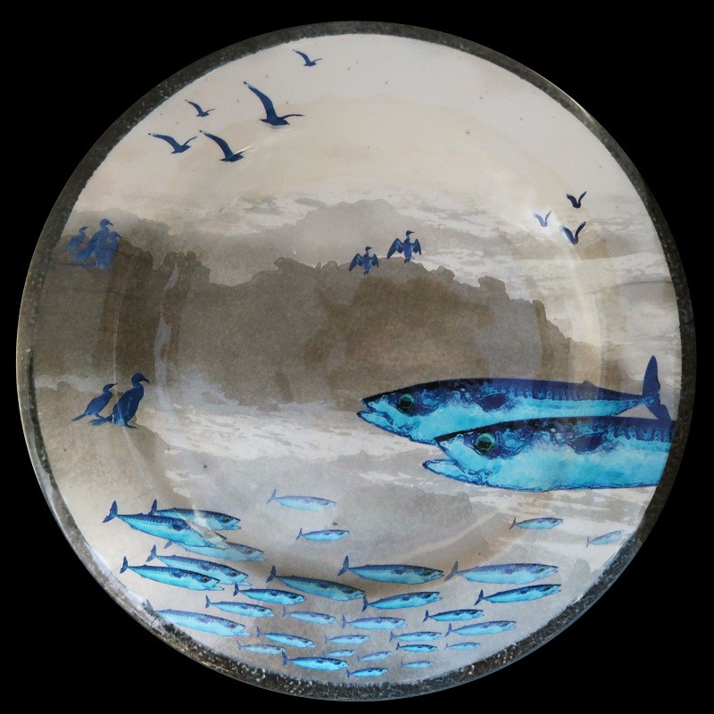 au-bain-marie-mackerel-melamine-dinner-plate-28-cm