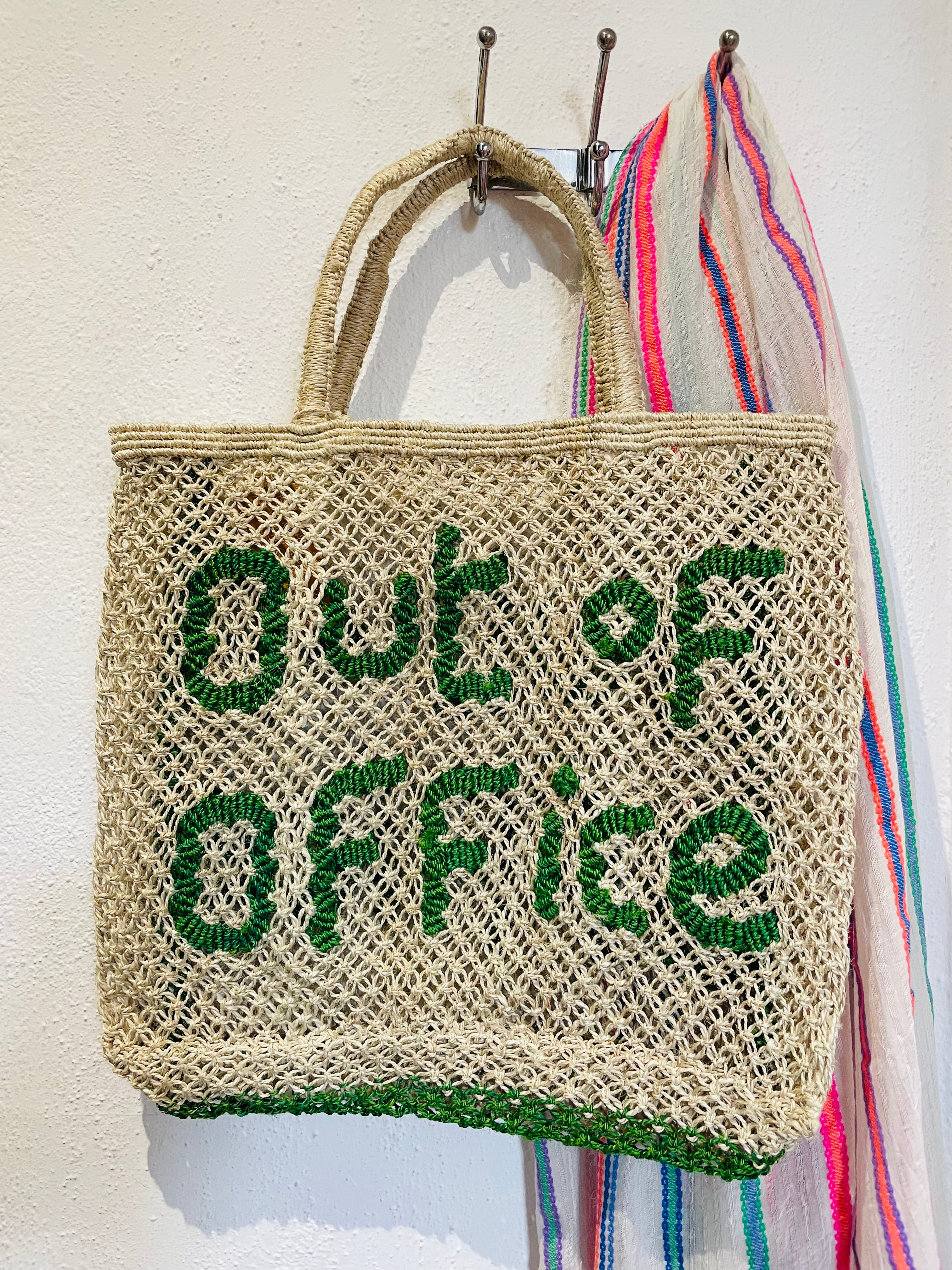 Out of Office Large Bag Natural and Green