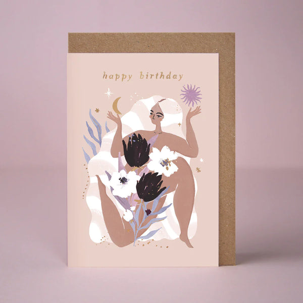 Sister Paper Co Maiden Zodiac Birthday Card