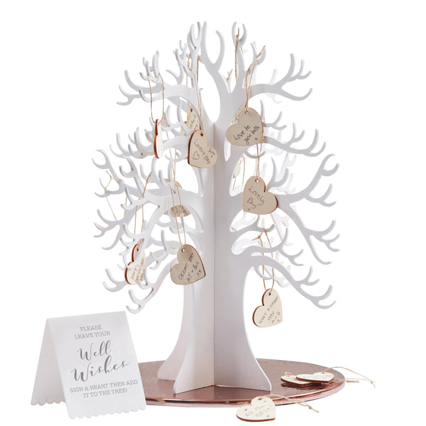 Ginger Ray Wooden Wishing Tree Wedding Guest Book Alternative