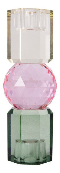 Crystal Candle Holder - Butter/ Baby Pink/ Olive