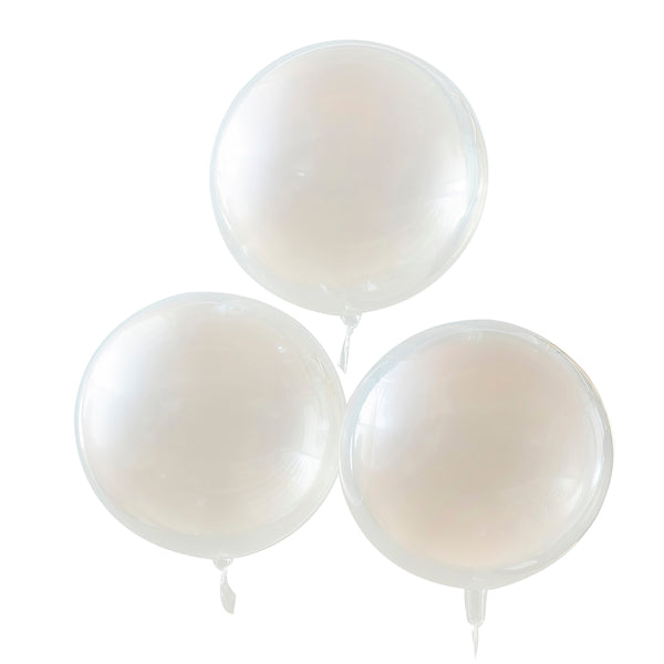 Ginger Ray Peach Sprayed Orb Party Balloons