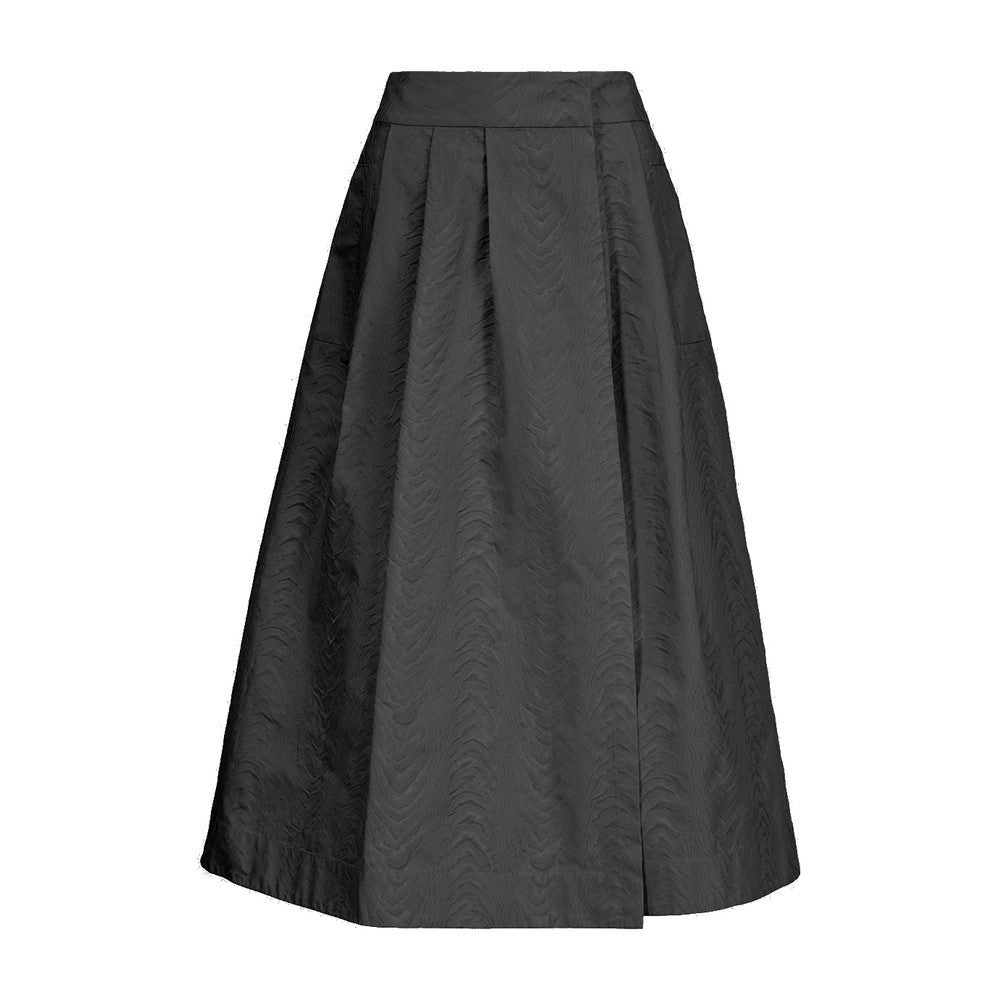 - Decadence Midi-length Wrap Skirt - Black