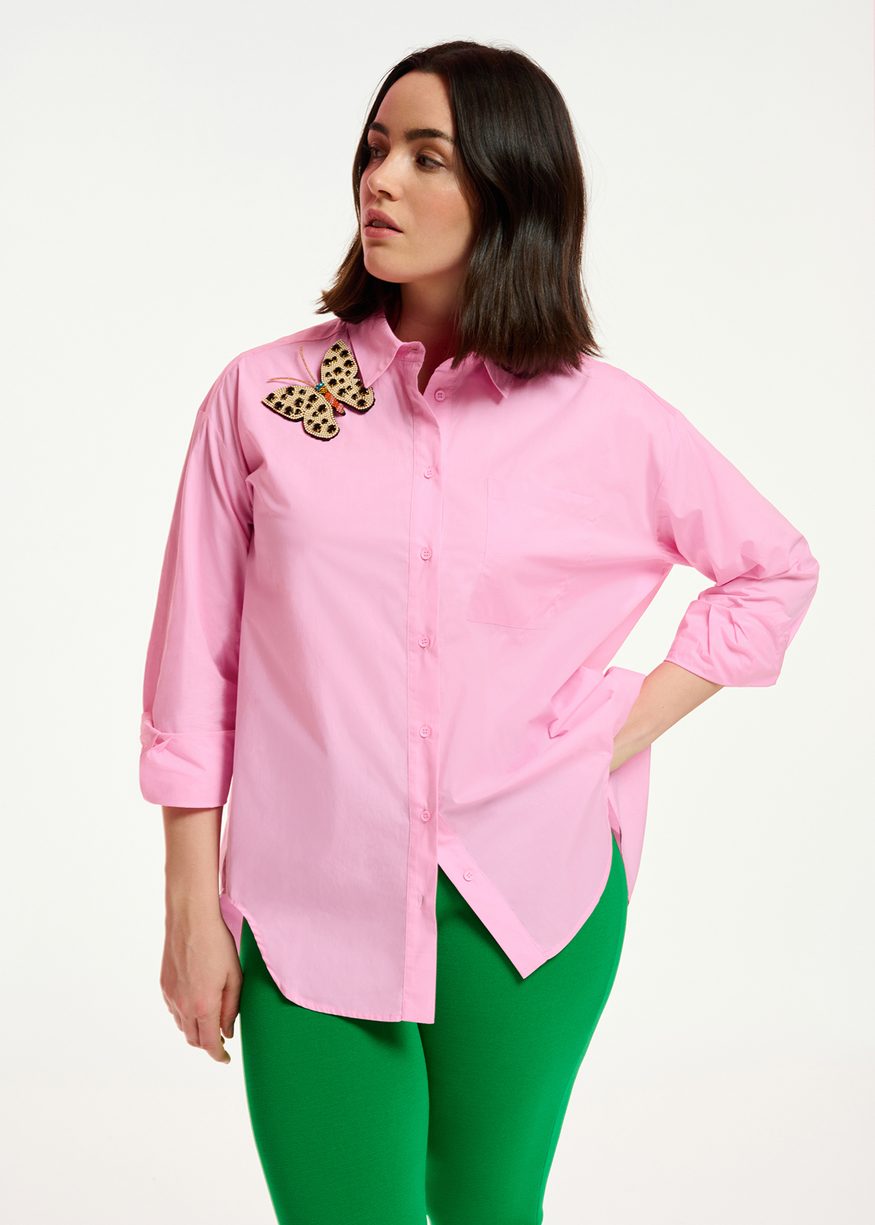 - Daron Pink Oversized Shirt