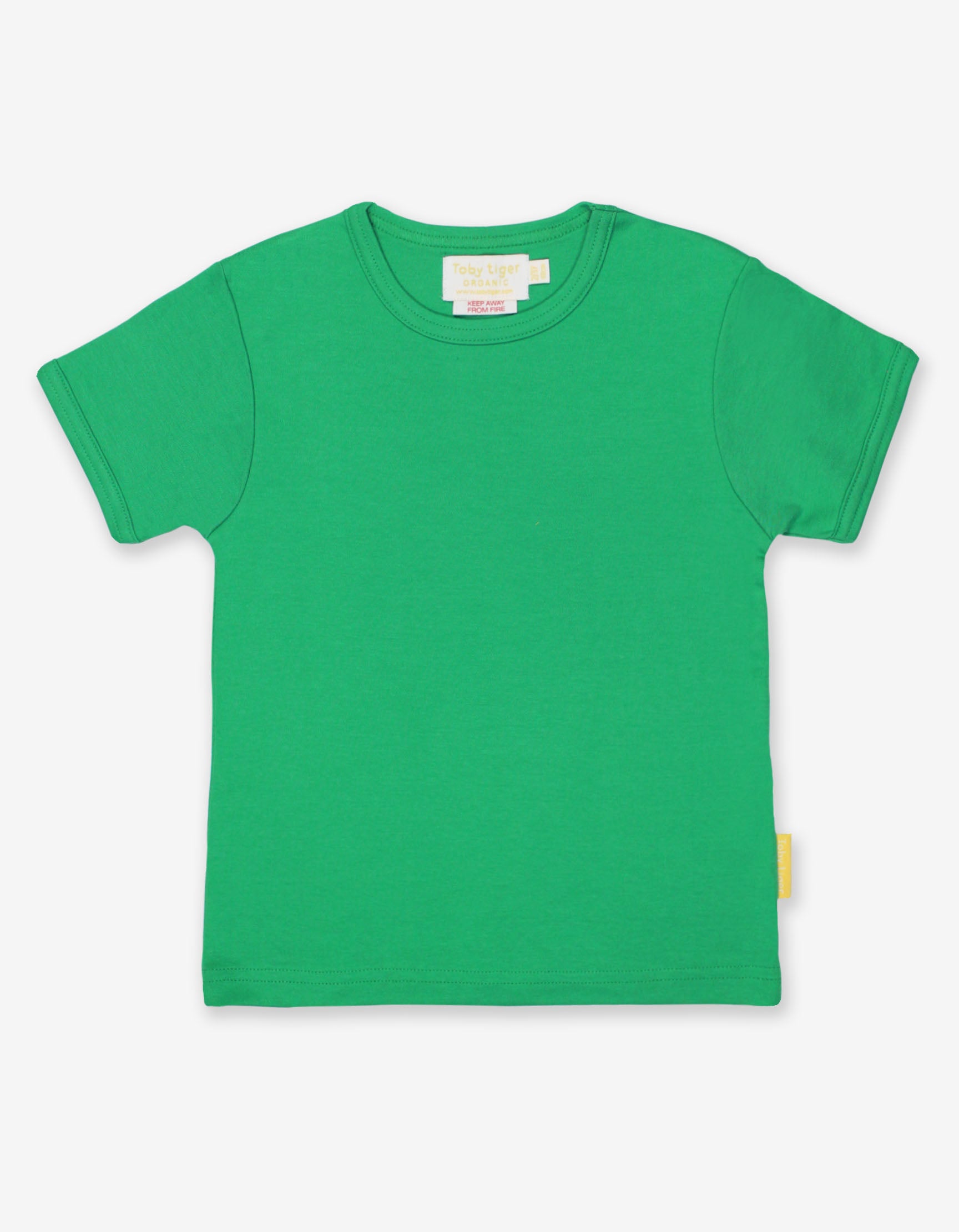 Organic Green Basic Short Sleeved T Shirt