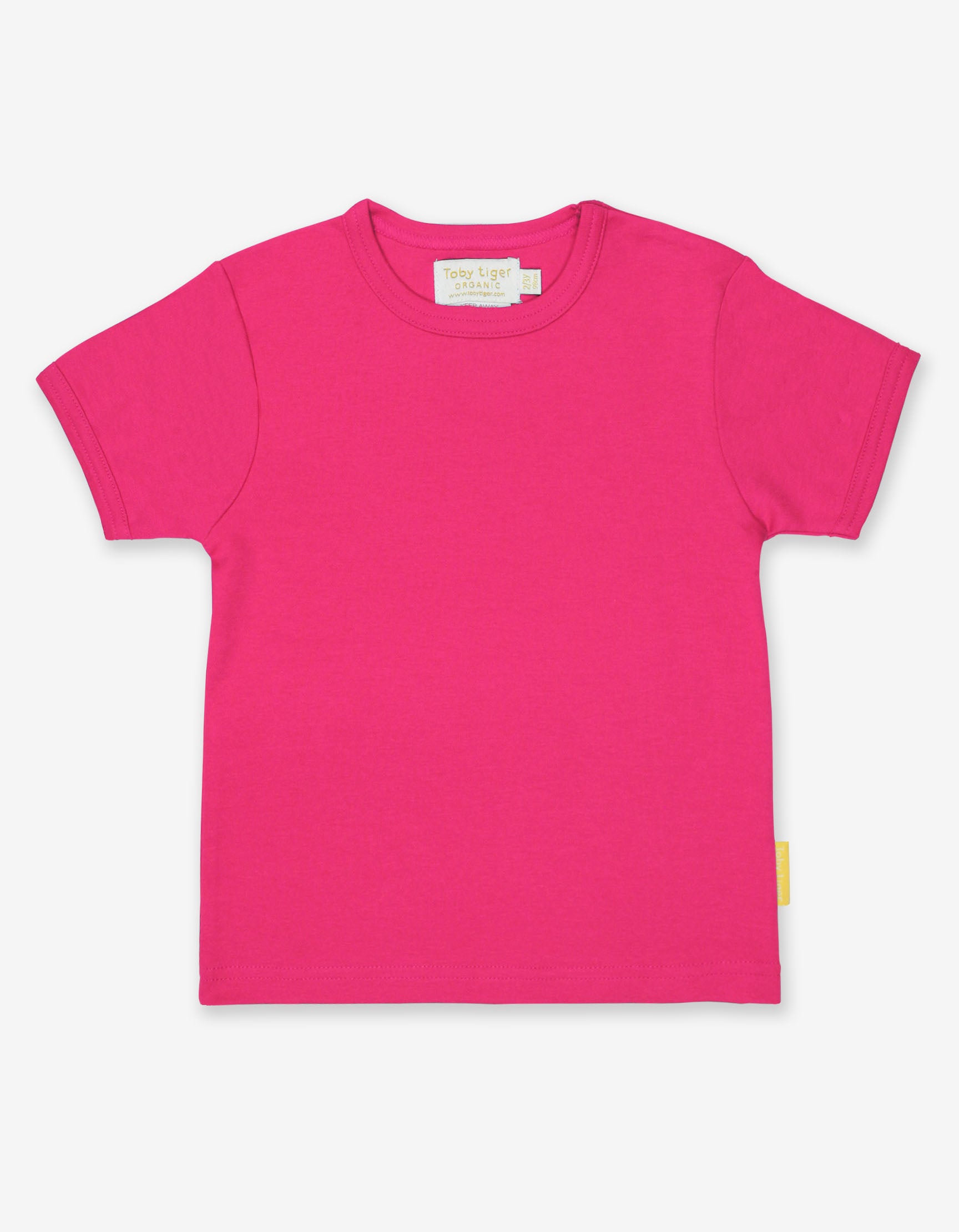 Organic Pink Basic Short Sleeved T Shirt