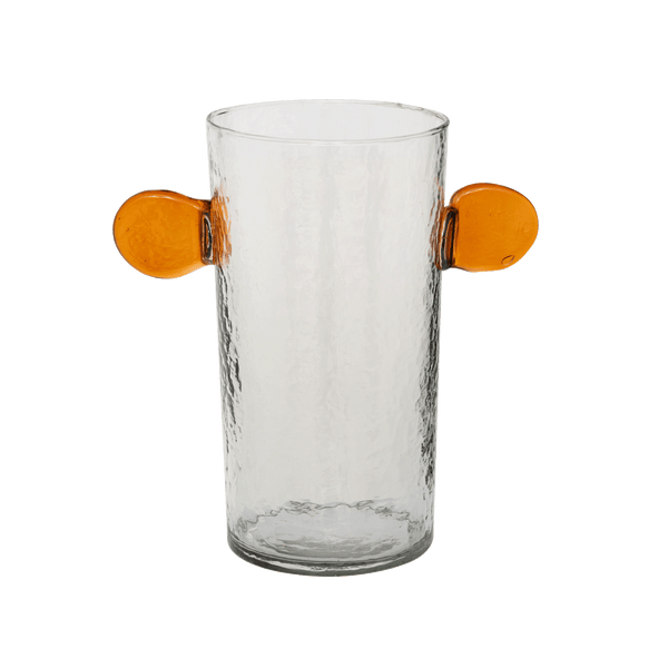 Orange 'jug Ears' Vase