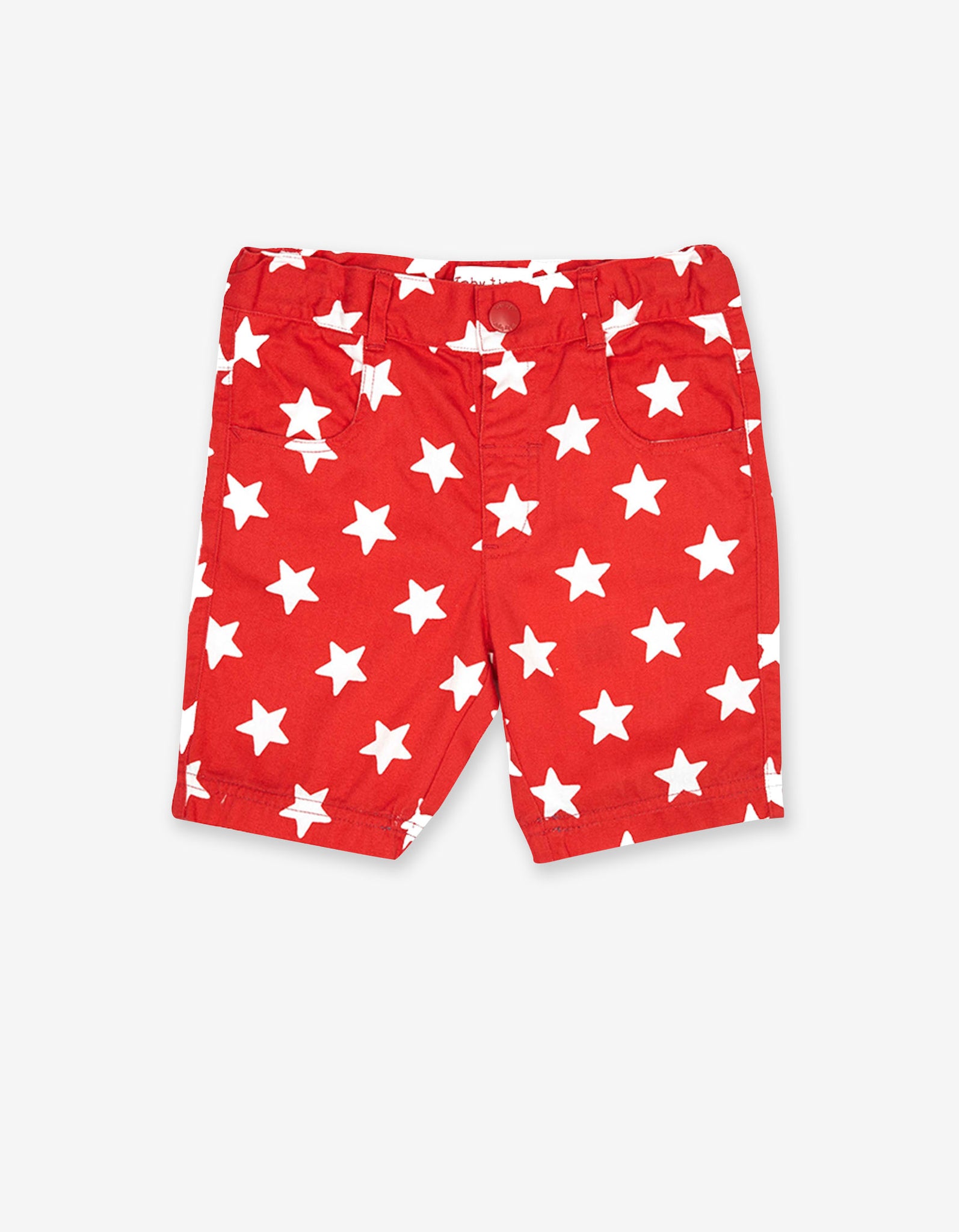 92cm Organic Red Star Twill Shorts