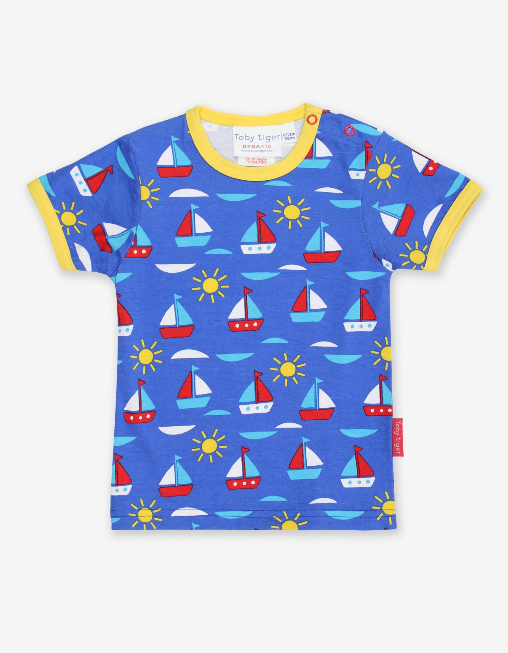 Organic Boat Printed T Shirt