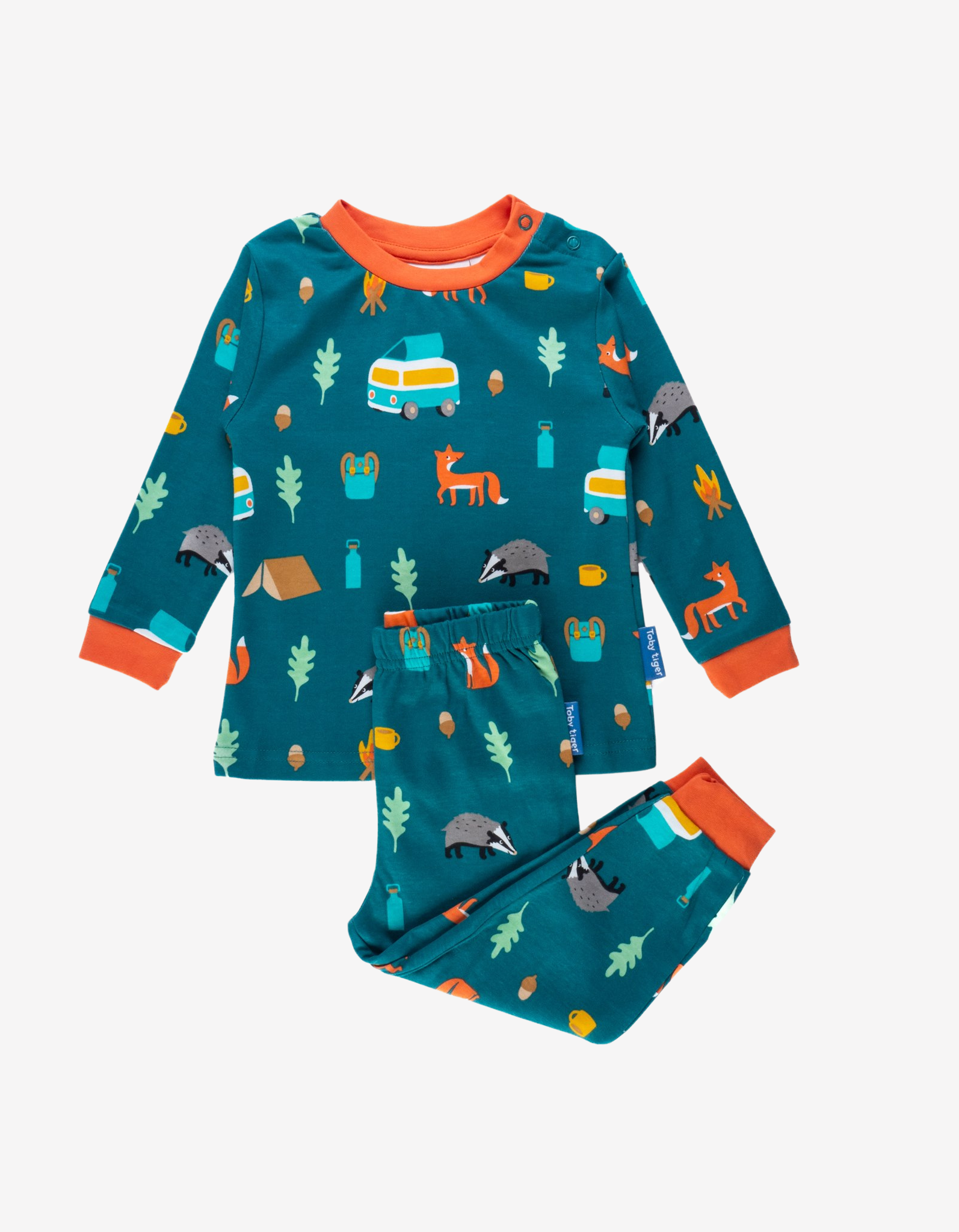 Organic Campervan Printed Pyjamas Set