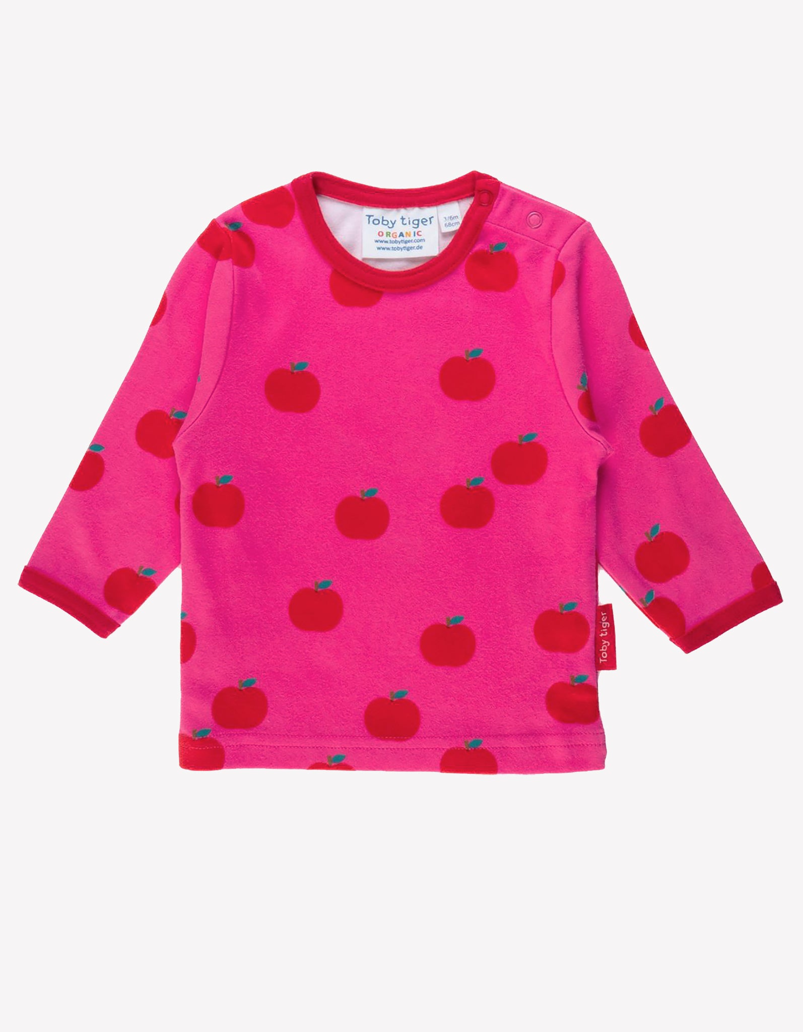 Organic Apple Printed Long Sleeved T Shirt