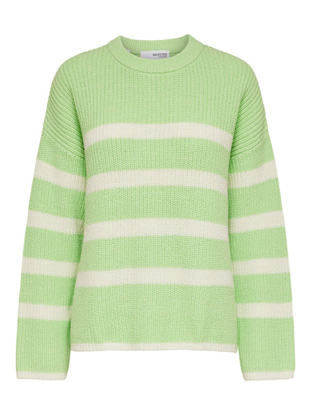 Striped Green and Cream Knit