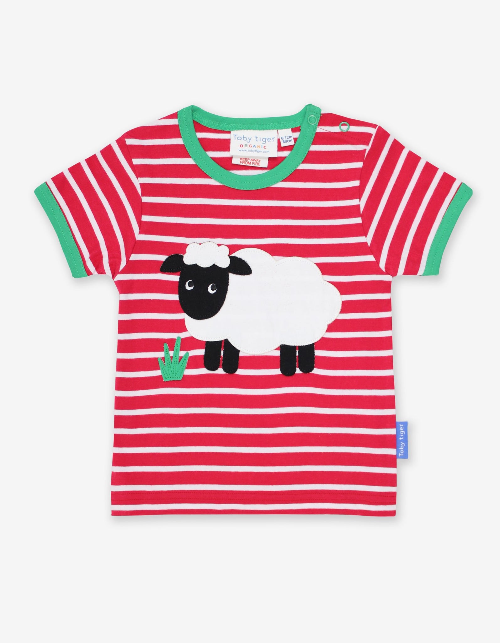 Organic Sheep Printed Applique T Shirt