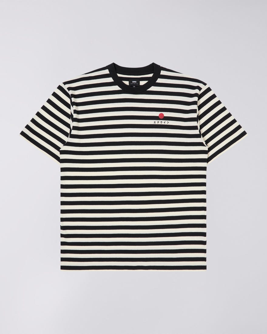 Basic Stripe T Shirt - Black