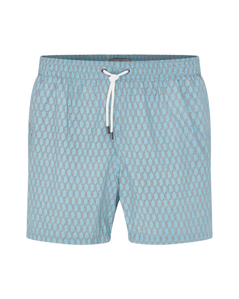 Micro Rope Print Quick Dry Swim Shorts (bluette)