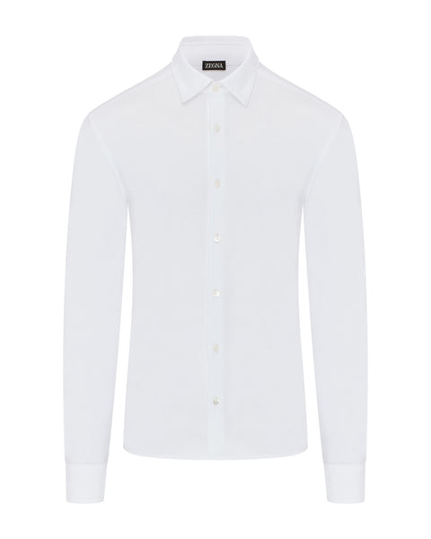 Long Sleeve Soft Touch Jersey Shirt (white)