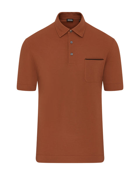 Short Sleeve Pocket Polo (vicuna Brown)